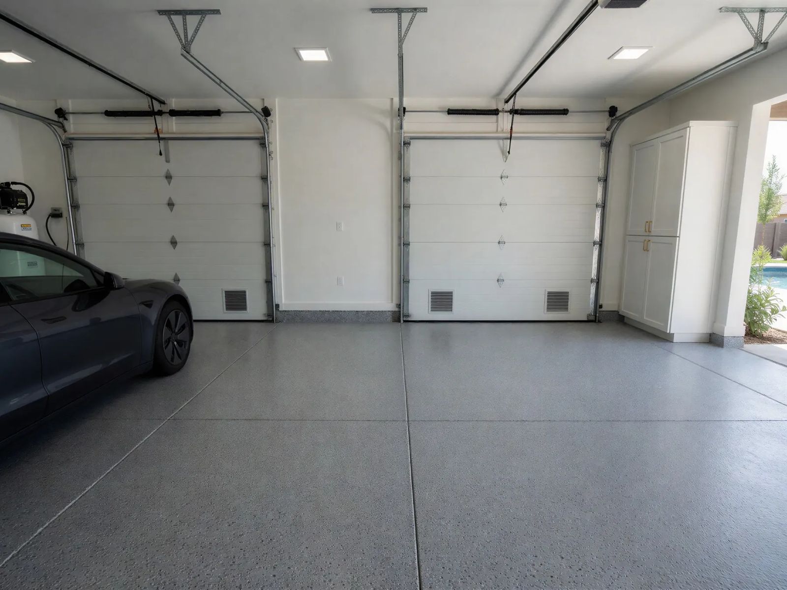 Coated two-car garage in Maricopa