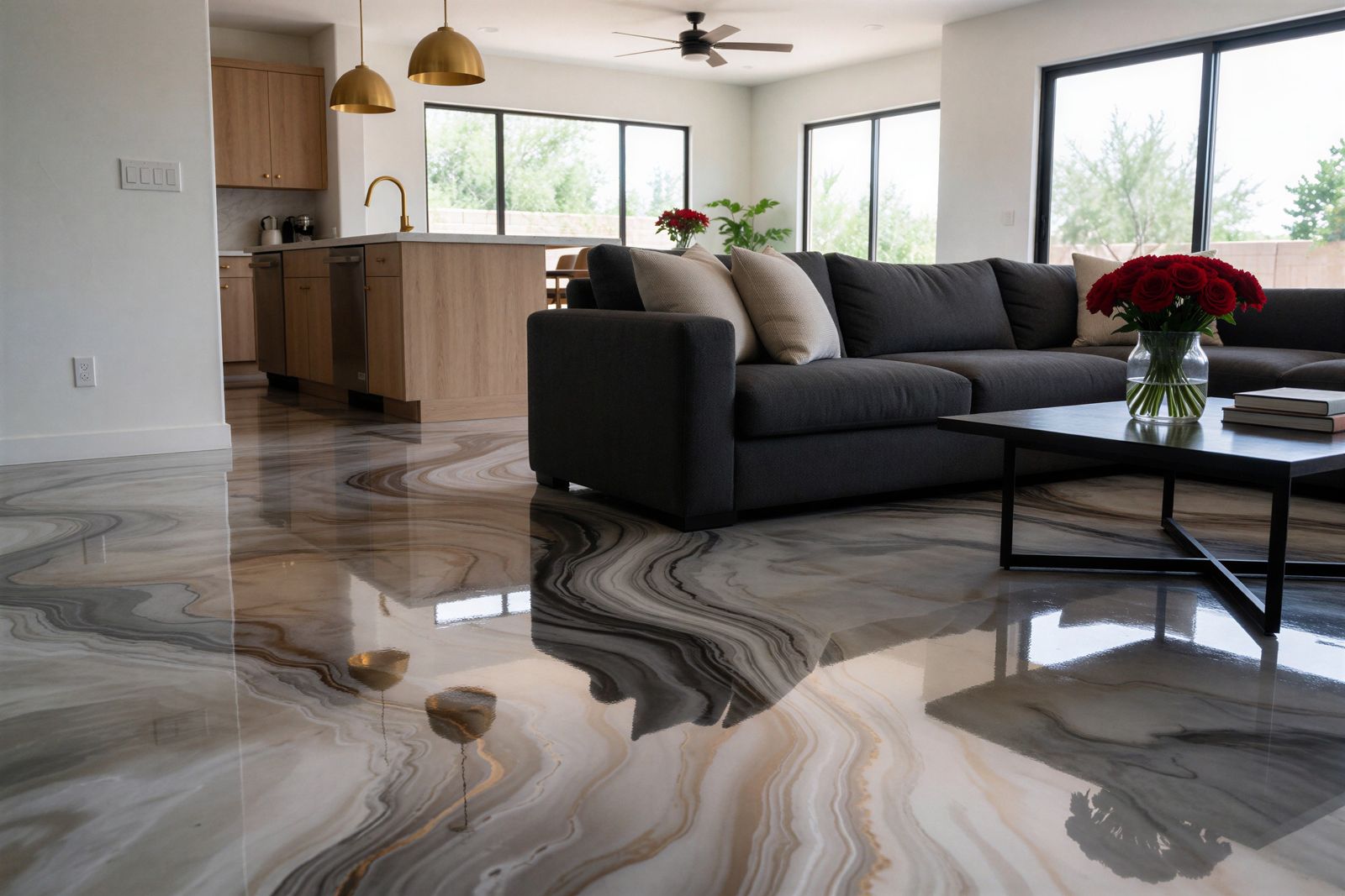 Metallic Epoxy Flooring in Maricopa, AZ